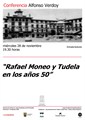  "Rafael Moneo y Tudela en los años 50" - A cargo de Alfonso Verdoy