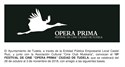 BASES 19º FESTIVAL DE CINE "OPERA PRIMA" CIUDAD DE TUDELA