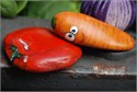 Pisapapeles con formas de verduras