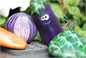 Pisapapeles con formas de verduras